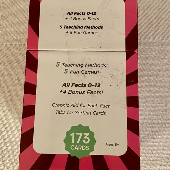 Think Tank Scholar 173 Multiplication Flash Cards | All Facts 0-12 Color Coded. - Picture 5 of 8